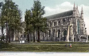 Drucke von Winchester Dom, Datum: 1910 Winchester Drucke: Winchester Dom