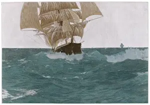 Sailing Ship Rigging Drucke: Before the Wind