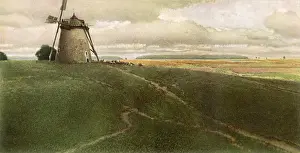 Windmill Landscape Drucke: Windmill in Landscape