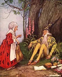 Historical Art Prints Online Drucke: Are you not the wise man of the woods_