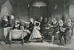 American History Paintings Drucke: The witch no. 3