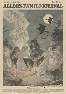 Midsummer Night Drucke: Witches & Cauldron