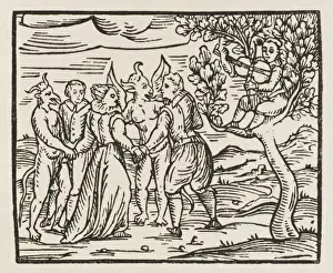 Hexen tanzen mit Dämonen