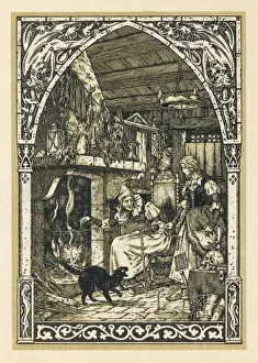 Witchcraft Illustrations Drucke: Witches Old and Young