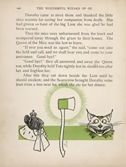 Wizard Of Oz Illustrations Drucke: Wizard of Oz / Cat & Mouse