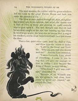 Historical Illustrations Drucke: Wizard of Oz / Lion and Oz