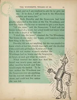 Historical Illustration Drucke: Wizard of Oz / Tin Man