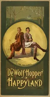 Vintage Posters Drucke: De Wolf Hopper in Happyland