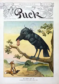 William Jennings Bryan Cartoon Drucke: He won t let go