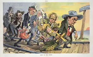 William Jennings Bryan Cartoon Drucke: Back to the woods