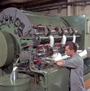 Patons And Baldwins Factory Drucke: Wool processing - Patons & Baldwins