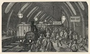 Metropolitan Line History Drucke: Workmens Train Baker St