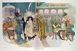 Puck Magazine Cartoons Drucke: Down in the world