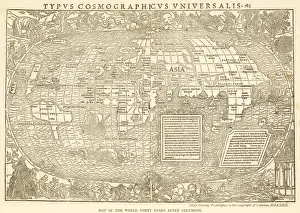Antique Historical Maps Online Drucke: World Map 1532 Grynaeus