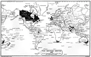 British Empire Karten Drucke: WELT-KARTA / 1837