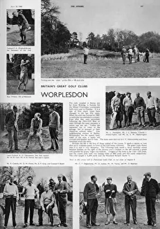 Historical Golf Images Drucke: Worplesdon Golf Course