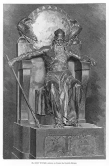 Nordische Mythologie Drucke: Wotan / Bronze von der Firma Maison