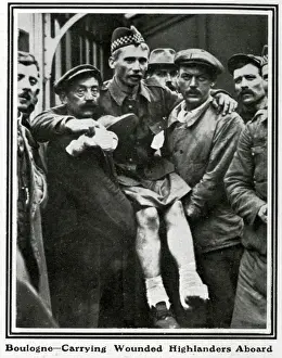 British Army In World War One Drucke: Wounded Highlander