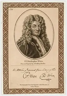 Sir Christopher Wren Drucke: Wren Kneller Thane