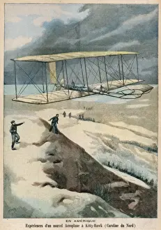 Historical Aviation Transport Drucke: Wright 1903 (Parisien)