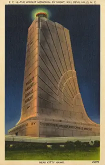Wright Brothers Flight Drucke: The Wright Memorial - Kill Devil Hills, USA