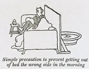 W H Robinson Artwork Drucke: Out of wrong side of bed / W H Robinson