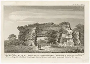 Ancient Roman Walls UK Drucke: Wroxeter (Vriconium)