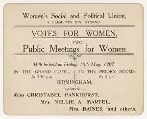 WSPU Ankündigung