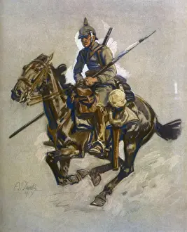 World War One Germany Drucke: Ww1 / 1917 / German Despatch