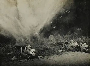 World War One Images Drucke: WW1 Machine gunners