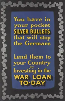 Erster Weltkrieg-Plakat - Silberbulten