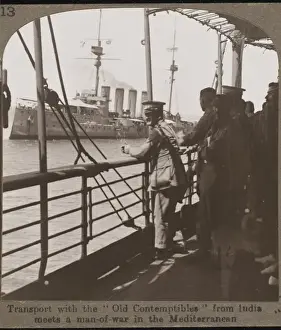 WW1 Naval History Drucke: Ww1 Troopship in Med