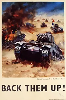 Bac them up - WW II Plakate