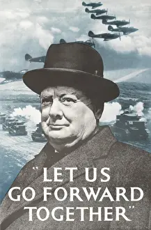 Kriegsposter - Lass uns gemeinsam vorwärts gehen