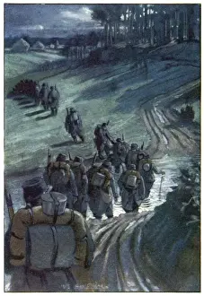 Erster Weltkrieg / Zu der Stellungfront