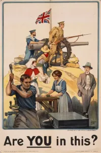 WWI Recruitment Posters Drucke: Are YOU in this?