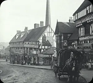 Timbered Buildings England Drucke: Wyle cop