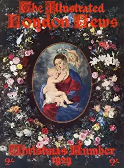 Vintage Christmas Artwork Drucke: Xmas No 1929