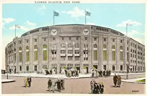 New York Drucke: Bundesstaatsbahn Yankee Park - Neuer Norden