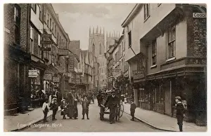 Drucke von Petergate, York York Drucke: York / Niedriger Petergasse 1900
