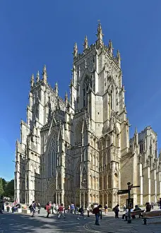 Anglican Cathedral Architecture Drucke: York Minster - The West Front