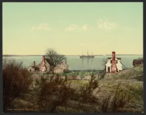 Drucke von Harbor von Yorktown, VA; Datum 1890 (unverifiziert) Virginia Drucke: Harbor von Yorktown, VA