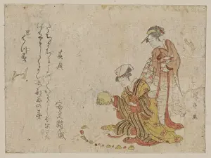 Japanese Prints Drucke: Yoshiwara sparrow