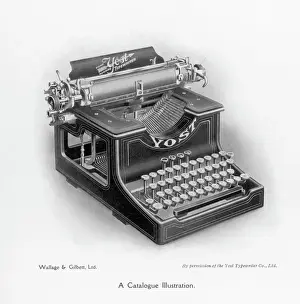 Antique Office Equipment Drucke: Yost Typewriter