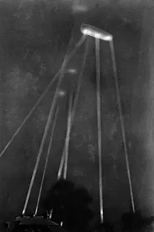 World War I Events Drucke: Zeppelin Downed 1916 - 1