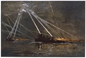 World War I Naval Battles Drucke: Zeps Spotted on the Tyne