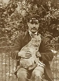 Boswell Collection Prints Online Drucke: Zoo - keeper with fox