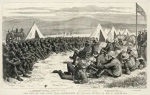 African History Images Drucke: Zulu / Surrender 1879