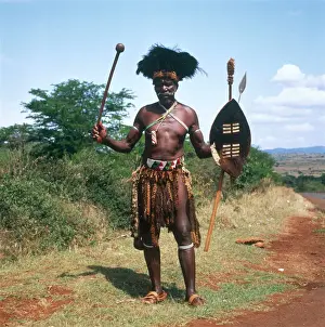 South African Game Reserve Drucke: Zulu Warrior