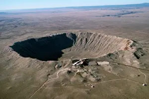 Geologisch Drucke: Barringer-Meteoritenkrater - drei und vier Meilen breit